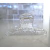 Generic Small clear transparent no color hair claw clip for fine, thin hair