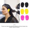 SOLUSTRE 6Pcs Professional Ear Protectors Plastic Hair Dye Earmuffs Waterproof Ear Covers for Hair Dyeing Washing Hairdressing, Black& Pink& Yellow