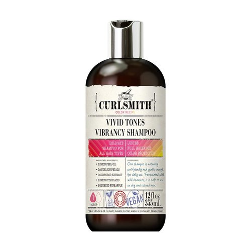 CURLSMITH - Vivid Tones Vibrancy Shampoo - Vegan Shampoo for All Hair Types (12fl oz)