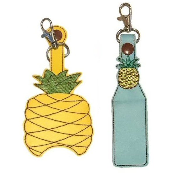 Pineapple Hand Sanitizer Holder and/or Lip Balm Holder