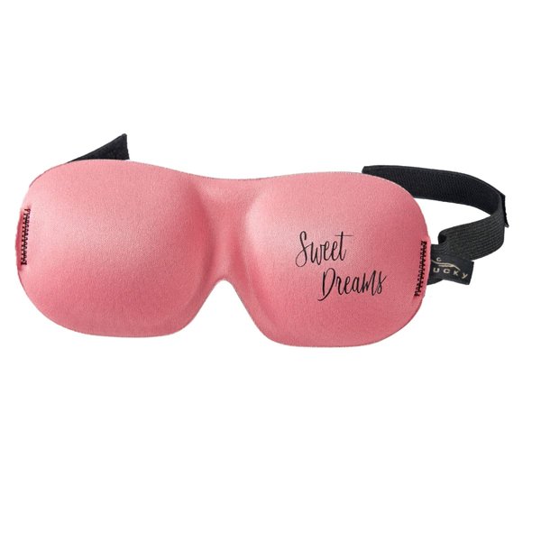 7.75" Flamingo Pink Sweet Dreams Unisex Adjustable Sleep Mask