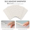 HaimiLiya 100/180/240 Grit Sandpaper Sheets Nail Brush Set, Mini Nail Files, Self-Adhesive Sandpaper Pads for Cuticle Pusher Beveled Head, Handle Grip Nail Brush, Nail Art Pre-polishing(150 pcs)