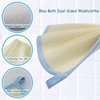 Bleu Bath (6 Pack) Dual-Sided Exfoliating Skin Towel Natural Terry Body Cloth Scrubber Premium Sturdy Loofah Towel Soft and Buffing Wash Cloth White for Either Oil or Dry Skin