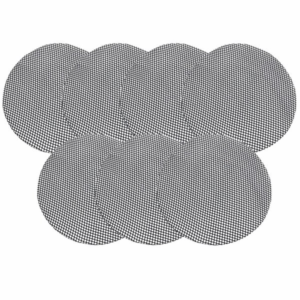 7 Pack Women Ballet Dance Skating Snoods Hair Net Bun Cover Black (Middle mesh)