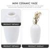 SEWACC 2Pcs Miniature Ceramic Vase Dollhouse Mini Vase Model Furniture DIY Doll House Vase Micro Landscape Fairy Garden Decoration ( White )
