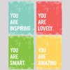 You are Collection, Set of Four 08x10 Inch Print Wall Art Prints, Nursery Decor, Kid?s Wall Art Print, Gender Neutral, Kid?s Room Decor, Motivational Word Art, Inspirational Artwork for Kids