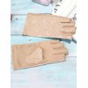 Maxdot 1 Pair Women Sunblock Fingerless Gloves Summer Driving Gloves Girls Non Slip UV Protection Gloves for Outdoor (Khaki)