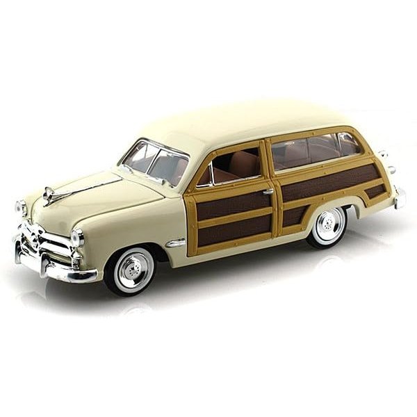 1949 Woody Wagon Beige 1/24 Diecast Model Car by Motormax 73260beige