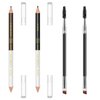 Eyebrow Pencil, Waterproof Professional Makeup Micro Brow Pencil,Eyebrow Pencil Case With Double Head And Eyebrow Brush Ultra Fine Hard Pen Refill