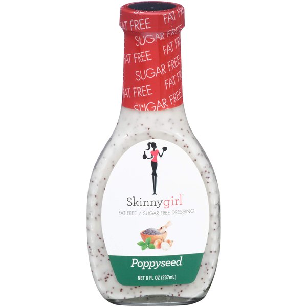 Skinnygirl Fat-Free Salad Dressing, Sugar-Free Poppyseed, 8 Ounce