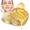 24K Gold Eye Masks, Crystal Collagen Eye Patches for Puffy Eyes, Reducing Fine Lines, Effectively Moisturizing Gold Eye Mask for Dark Circles and Puffiness Wrinkle Eye Bags