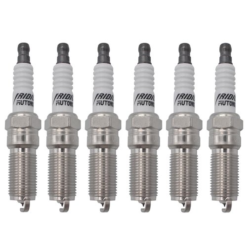 Autowxjq Iridium Spark Plug 6pcs Replace 41-109 12622561 LTR6IX-11 6509 Compatible with Dodge Grand Caravan Ram 1500 LaCrosse Enclave Acadia Mazda CX-9 CTS Lincoln Ford F150 Taurus Explorer Flex Edge