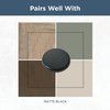 Franklin Brass P40844K-FB-C Simple Chamfered Drawer Pull, 3" (76 mm), Matte Black, 10 Count