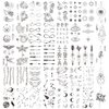 Cerlaza 100 Sheets Temporary Tattoos for Women Girls, 420 Mixed Styles Fake Tattoo Stickers that Look Real and Last Long, Realistic Henna Tattoo for Body Art Sticker