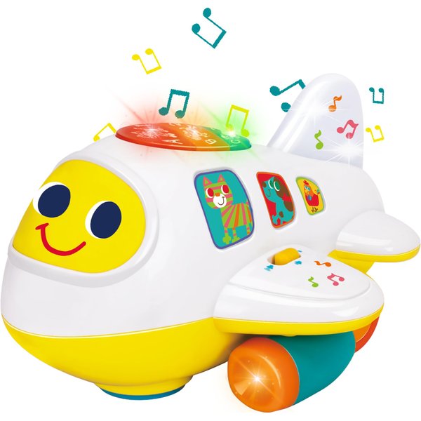 PowerTRC Baby Toy Airplane with Music and Lights | Educational Toy for Kids | Fun and Engaging Toy for Young Kids
