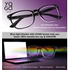 Yogo Vision Blue Light Blocking Computer Glasses Anti Glare Reduce Eyestrain Eyeglasses for Computers Screens for Men and Women (3 pack)