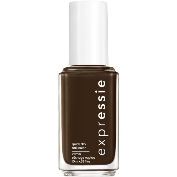 Essie expressie, Quick-Dry Nail Polish, 8-Free Vegan, Dark Brown, Take The Espresso, 0.33 fl oz