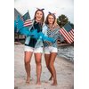 Tobeffect American Flag Headbands for Women July 4th Bow Head Bands for Women's Hair Independence Day Knotted Hairband Rabbit Ear Hair Band for Women