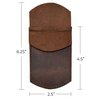 Hide & Drink, Durable Leather Pocket Protector, Pencil Pouch, Pen Holder for Shirt Pockets, Lab Coats, Backpacks, Office & Work Essentials, Handmade Includes 101 Year Warranty (Bourbon Brown)