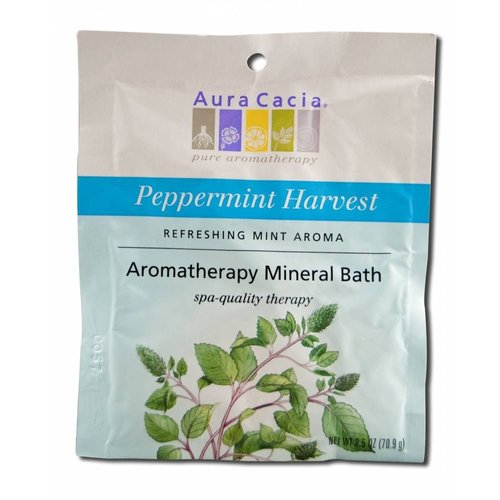 Aura Cacia Aromatherapy Mineral Bath Peppermint Harvest - 2.5 oz2