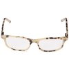 Kate Spade New York Women's Jodie Rectangular Reading Glasses, Milky Tortoise 25, 50 mm + 2.5