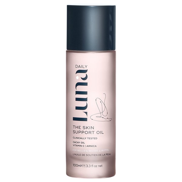 Luna Daily Stretch Mark Body Oil | Hydrating Treatment for Scars, Discoloration & Uneven Skin Texture | Vitamin C & Coconut Oil Nourish Dry Skin | Clinically Proven, Pregnancy Safe for Women, 300ml