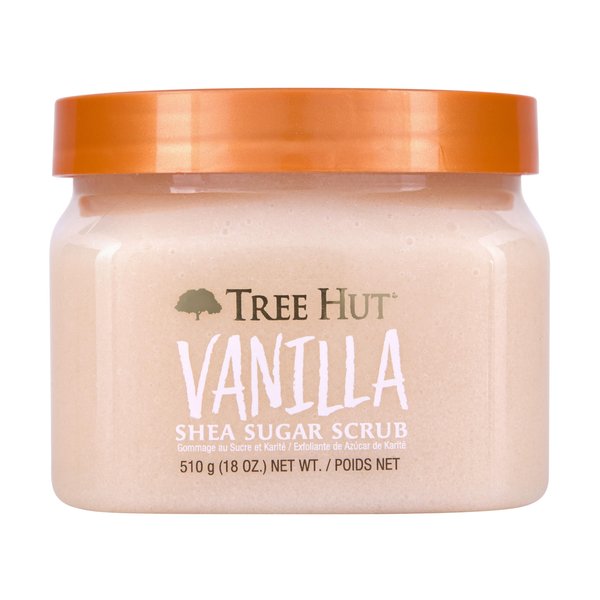 Tree Hut Vanilla Shea Sugar Exfoliating & Hydrating Body Scrub, 18 oz