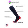 MadSportsStuff Patriot Stars and Stripes USA Flag Over the Calf Socks (Navy/Red/White 2.0, Medium)