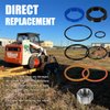 Replacement Skid Steer Lift Hydraulic Cylinder Seal Kit Fit for Bobcat 444 500 610 642 643 742 743 753 & More Replaces OEM 6803329, 7137769