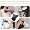 2Pcs Black Professional Plastic Salon Hair Dryer Nozzle Replacement Narrow Concentrator Replacement Blow Flat Hairdressing Hair Styling Tool Hair Drying Nozzle Special for Outer Diameter 3in×3in