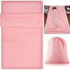 Irenare Self Tan Sleep Bag Self Tanning Bed Sheet Protector Travel Camping Sheet Sleep Bag Adult Lightweight Sleeping Bag Liner Self Tanner Sleep Bag(Pink)