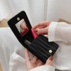 QWLWBU Makeup Lipstick Case with Mirror Lipstick Holder for Purse,Mini Portable Lip Gloss Cosmetic Pouch,Lipstick Case Holder for Women Travel Makeup Pouch Takes Up to 3 Lipstick Box