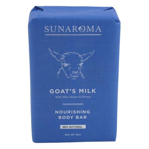 Sunaroma Conditioning Goat's Milk Bar Soap, 8 Ounce (Pack of 3)