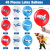 45 Pieces Airplane Party Balloons Airplane Theme Party Decorations Time Flies Birthday Balloons for Kids Boys Girls Birthday Airplane Baby Shower Theme Party Supplies