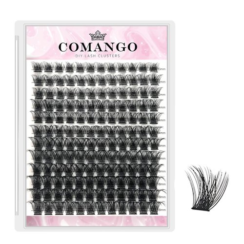144Pcs Loose Cluster Lashes C Curl 12mm Lash Clusters DIY Eyelash Extensions Mega Volume Individual Lashes Eyelash Clusters Extensions