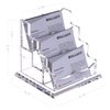 YUXUN Business Card Holder Display for Desk, Clear Acrylic Cards Organizer 3 Tier 3 Slots, Business Card Stand for Men and Women 1 Pack (3 slots) 3slots…