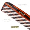 Kent 12T All Coarse Hair Detangling Comb Wide Teeth Pocket Comb for Thick Curly Wavy Hair. Hair Detangler Comb for Grooming Styling Hair, Beard and Mustache. Saw-Cut Hand Polished. Handmade in England