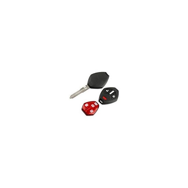 Key Fob Keyless Entry Remote Shell Case & Pad fits Mitsubishi Outlander Lancer Mirage i-MEIV
