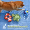 Wags & Wiggles: Pineapple Floatable TPR Dog Toy| Fun Summer Pool Toy for Dogs That Floats | Floating Water Toy Pineapple Squeaky Toy Great for Lakes and Pools, 5.9 Inch (FF21104)