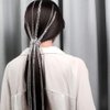 Campsis Punk Tassel Hair Clips Multistrand Chain With Clips Ponytail Multi Strand Head Chain Decorated Hair Extension Chain Festival Nightclub Party Hair Chain for Women and Girls (C-silver)