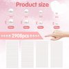 LOMIMOS 3090 Pcs Pearl Stickers,4 Size Self Adhesive Beige Flat Faux Back Pearl Embellishment Stickers Sheet for Face Beauty Makeup Hair Nail Phone DIY Craft Decor, 3/4/5/6mm