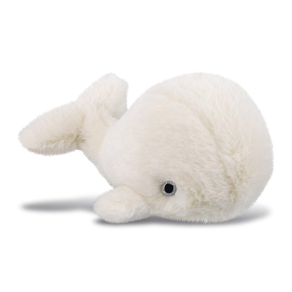 DolliBu Plush Whale Stuffed Animal - Soft Huggable White Whale, Adorable Playtime Whale Plush Toy, Cute Ocean Life Cuddle Gifts for Kids and Adults - 7 Inches