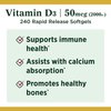 Nature's Bounty Vitamin D 2,000 IU Softgels