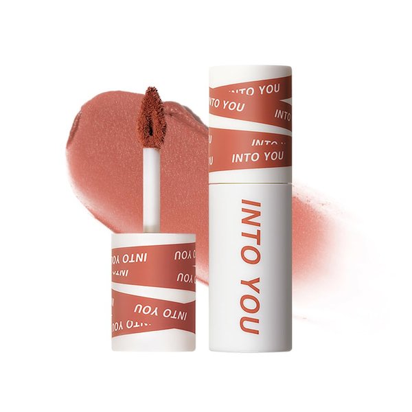 INTO YOU Lipstick For Women, Velvet Matte Finish Lip Stain, Lipstick Long Lasting, Lip Tint, High Impact Lipcolor With Lightweight Lip Mud Texture, Dual-Use For Lips And Cheek, Nude Lipstick (EM05)