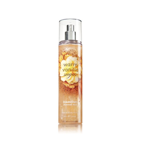 Bath & Body Works Signature Collection Diamond Shimmer Mist - Warm Vanilla Sugar - 8 fl oz / 236 mL