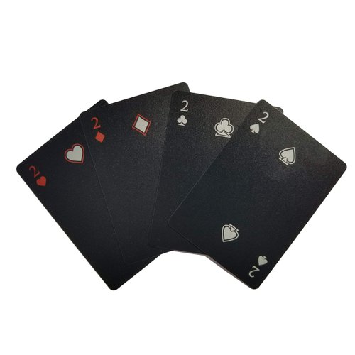 Gent Supply Warriors of Asia Waterproof Playing Cards Black PVC Edition Deck