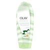 Olay Moisture Ribbons Body Wash with Shea and Notes of Jasmine Petals, 532 mL, White and Green, Pack of 1