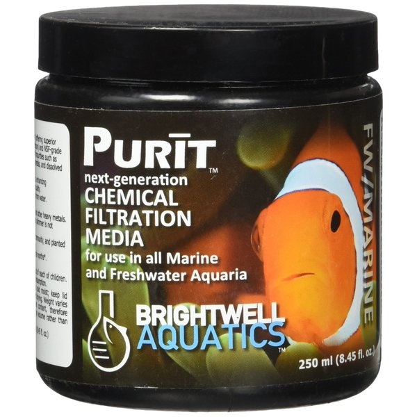 Brightwell Aquatics - Purit Next-Generation Chemical Filtration Media - for use in All Marine and Freshwater Aquaria - Aquarium Water Treatments, 8.45 fl oz