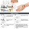 Handyman Temporary Tattoos 10 Sheets 100 PCS Mechanic Party Decorations Favors Supplies Tools Theme Birthday Cute Stickers Christmas Gifts for Boys Girls Class School Prizes Carnival Christmas