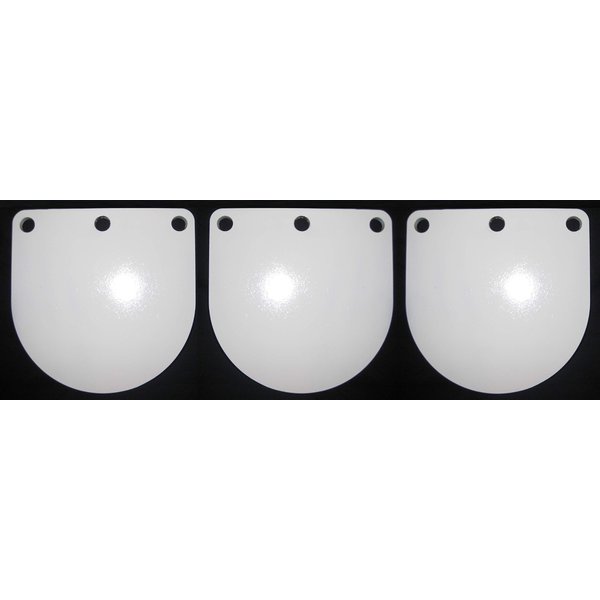 8 Inch 3/8in. Rifle/Pistol Targets - AR500 Steel Gongs 3pc. - Metal Target Set
